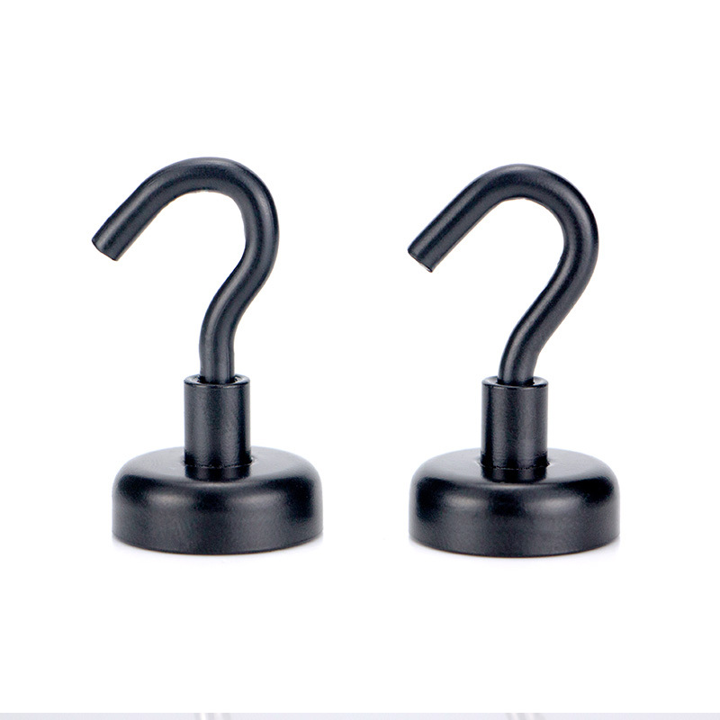 Hot Sale Heavy Duty Black Sliver Magnetic Hooks 