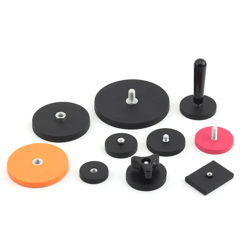 D34 D43 D66 D88 Rubber Magnetic Mounting Magnets 