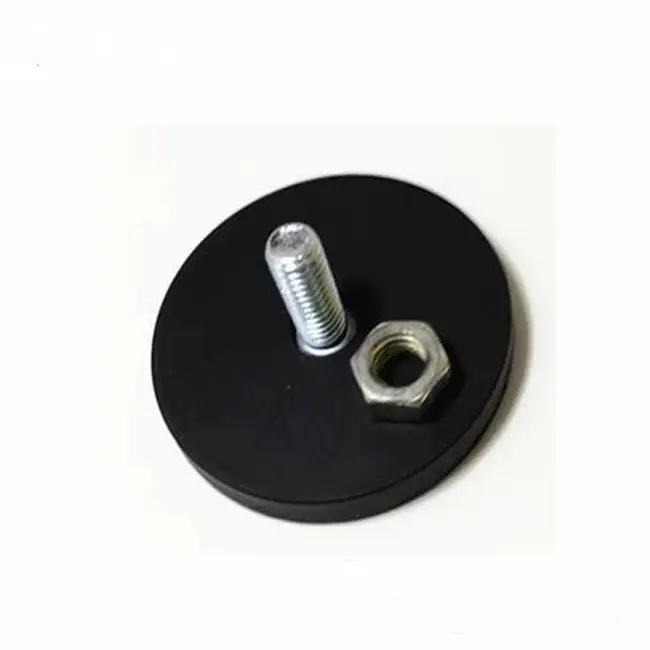  Waterproof Rubber Coated Pot Neodymium Magnet